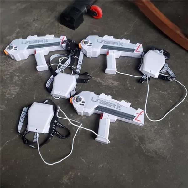 3 NEW LASER X LASER TAG GUNS/TARGETS