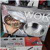 Image 2 : TFAL ELITE PAN SET AND WOK 3 PIECE STAINLESS INDUCTION READY STEAMER WITH LID