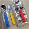 Image 2 : 3 BRAND NEW SETS OF CHILDRENS LEGO SILICONE HANDLE CUTLERY