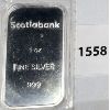 Image 1 : 1 TROY OUNCE .999 FINE SILVER BAR - SCOTIA BANK