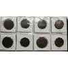 Image 2 : LOT OF 8 - RARER - UPPER & LOWER CND 1/2 PENNIES & PENNIES
