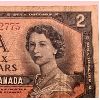 Image 2 : 1954 DEVIL'S FACE CANADIAN $2 BILL