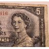 Image 2 : 1954 DEVIL'S FACE CANADIAN $5 BILL