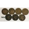 Image 2 : LOT OF 7 - LARGE CANADIAN PENNIES - 1882 TO 1920