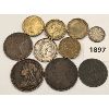 Image 2 : LOT OF 10 - BRITISH COINS - 1889 PENNY, 1916 SHILLING, 1816 HALF PENNY, 1841 1/26 SHILLING, 3 PENCE