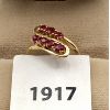 Image 1 : 14K RUBY GOLD RING - SZ 6