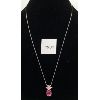 Image 1 : 14K UNVARIFIED DIAMOND NECKLACE W/ 14K CHAIN