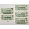 Image 2 : LOT OF 5 - APPEAR UNC 1973 CANADIAN $1 BILLS - TWO SETS IN SEQUENCE