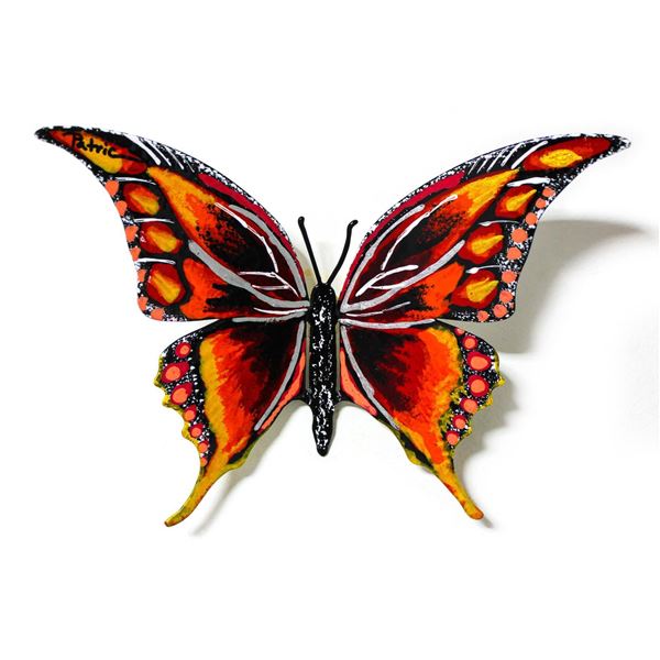 Patricia Govezensky- Original Painting on Cutout Steel "Butterfly CXCI"