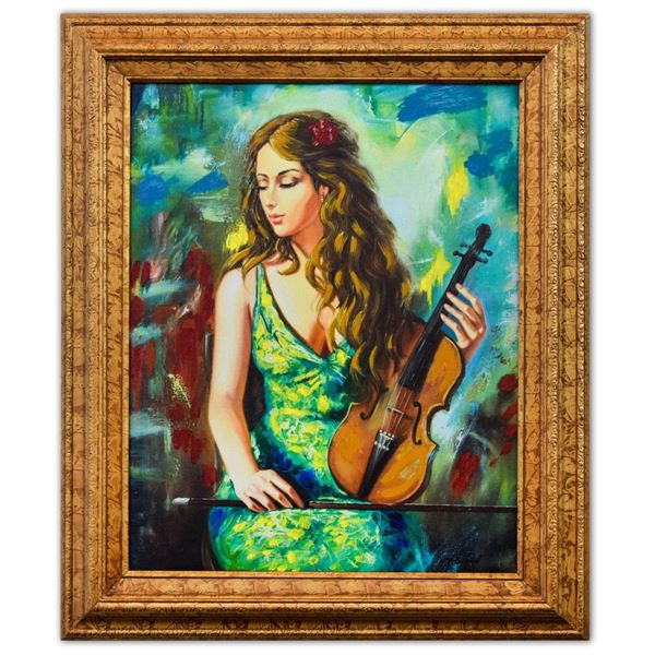 Taras Sidan- Hand Embellished Giclee on Canvas "Lexi"