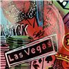 Image 2 : Steve Kaufman (1960-2010) "Vegas" Hand Painted Plate, Hand Signed with Letter of Authenticity.