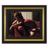 Image 1 : Fabian Perez, "Rojo Sillon III 2nd St" Framed Hand Textured Limited Edition Giclee on Board. Hand Si