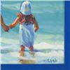 Image 2 : Lucelle Raad, "A Helping Hand" Framed Original Acrylic Painting on Board, Hand Signed with Letter of