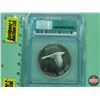 Image 2 : Canada Silver Dollar 1967 "DIVING GOOSE" (ICG Grade : MS64 CAM : Rotated Dies)