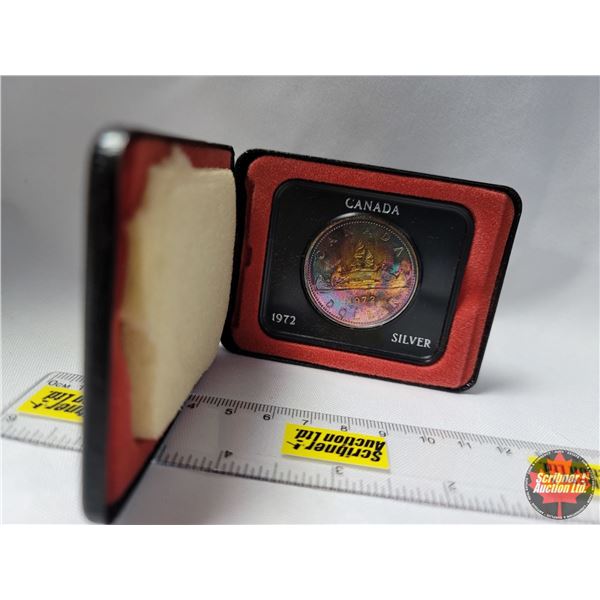 Canada 1972 Silver Dollar in Black Case