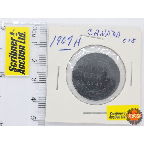 Canada Large Cent 1907H