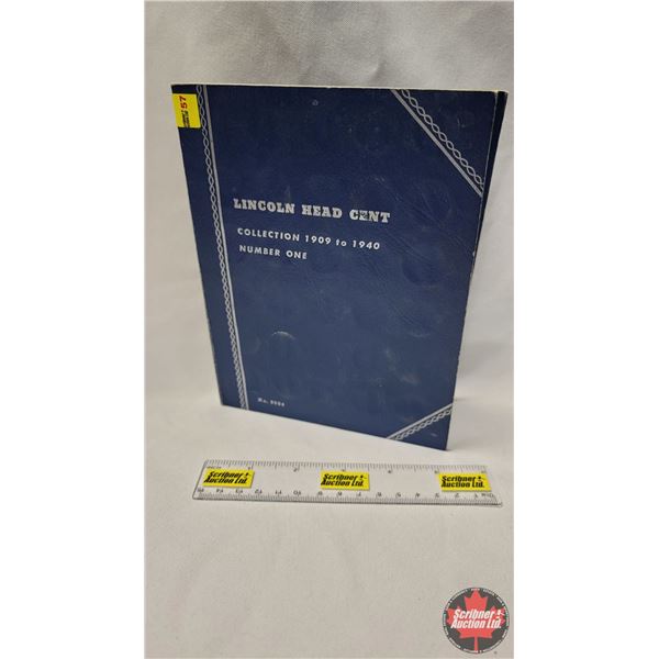 USA Lincoln Head Cent Collection in Whitman Folder Number One (88 Coins) (See Pics for Dates)