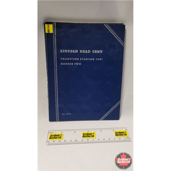 USA Lincoln Head Cent Collection in Whitman Folder Number Two (88 Coins) (See Pics for Dates)