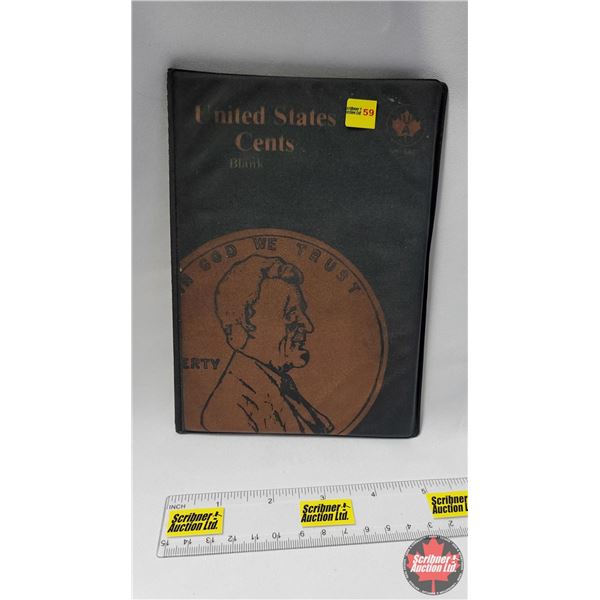 USA Lincoln Head Cent Collection in Uni-Safe Folder (1970's, 80's, 90's, 00's) (98 Coins) (See Pics