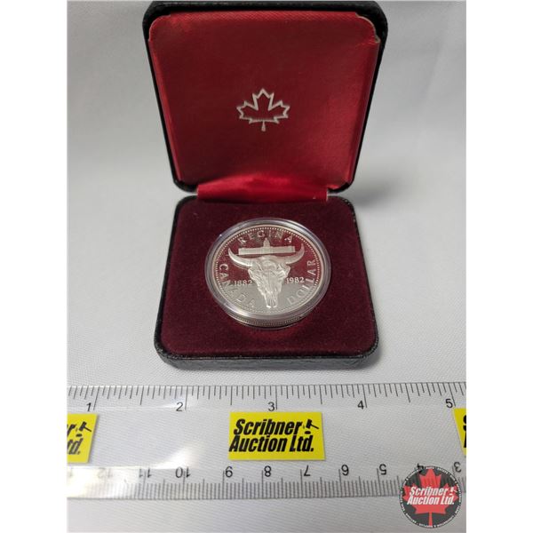 Canada Dollar Regina 1882-1982 in Black Case