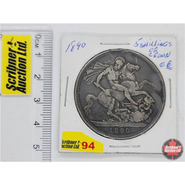 Great Britain 1890 Silver Crown