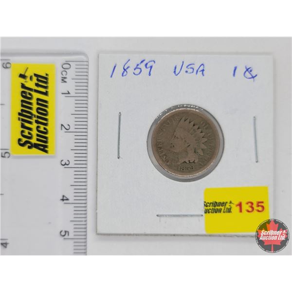 USA One Cent 1859