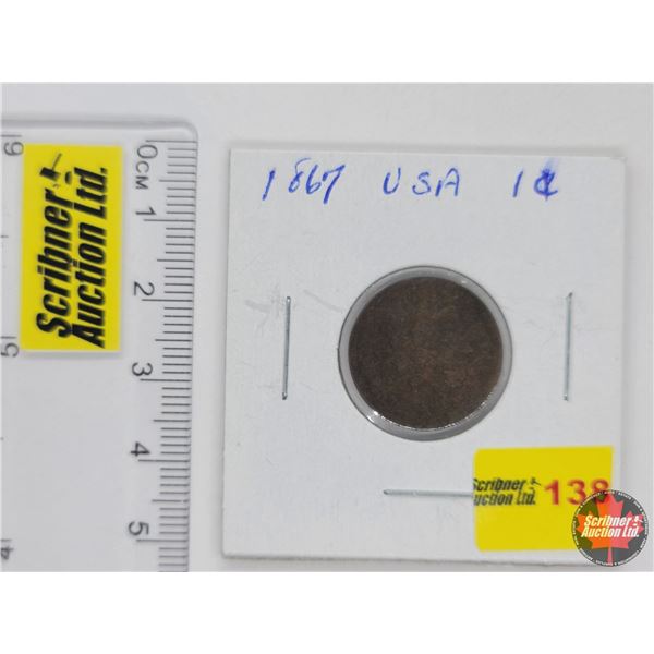 USA One Cent 1867