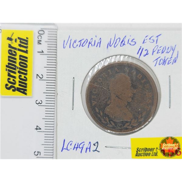 Half Penny Token Victoria Nobis