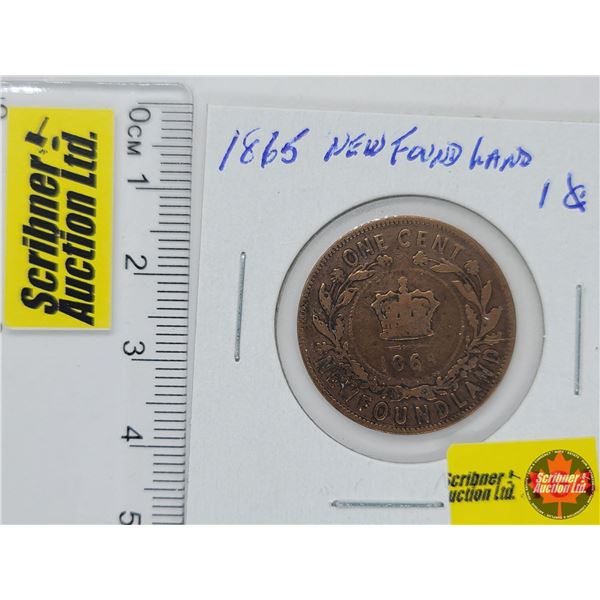 Newfoundland One Cent 1865