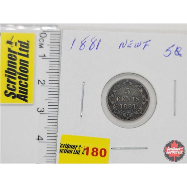 Newfoundland Five Cent 1881