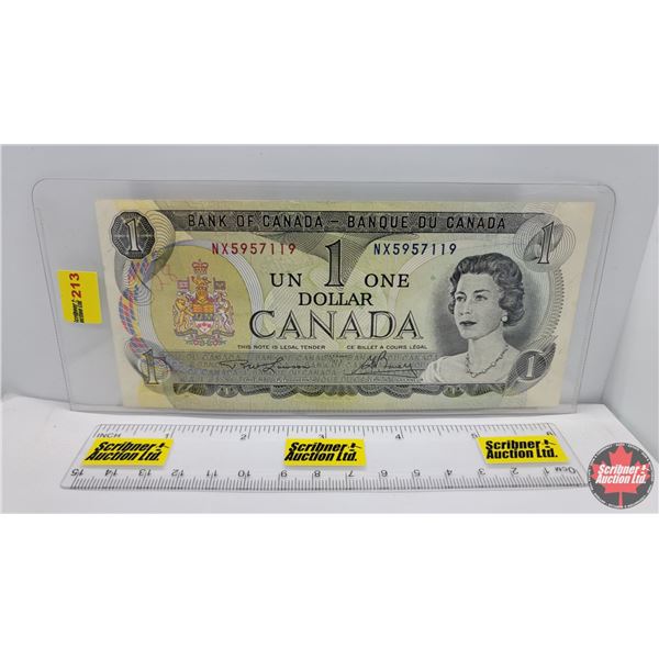 Canada $1 Bill 1973 (S/N#NX5957119) (See Pics for Serial Numbers & Signatures)