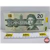 Image 1 : Canada $20 Bill 1991 "RADAR NOTE" (S/N#ESZ0222220) (See Pics for Serial Numbers & Signatures)