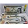 Image 2 : Canada $1 Bills 1973 (7 Sequential) : (GS7292166-172) (See Pics for Serial Numbers & Signatures)