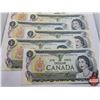 Image 3 : Canada $1 Bills 1973 (7 Sequential) : (GS7292166-172) (See Pics for Serial Numbers & Signatures)