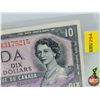 Image 2 : Canada $10 Bill 1954DF "Devil's Face" (S/N#DD3175215) Coyne/Towers (See Pics for Serial Numbers & Si
