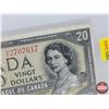 Image 2 : Canada $20 Bill 1954DF "Devil's Face" (S/N#BE2707617) Coyne/Towers (See Pics for Serial Numbers & Si