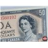 Image 2 : Canada $50 Bill 1954Df "Devil's Face" (S/N#AH0560102) Coyne/Towers (See Pics for Serial Numbers & Si