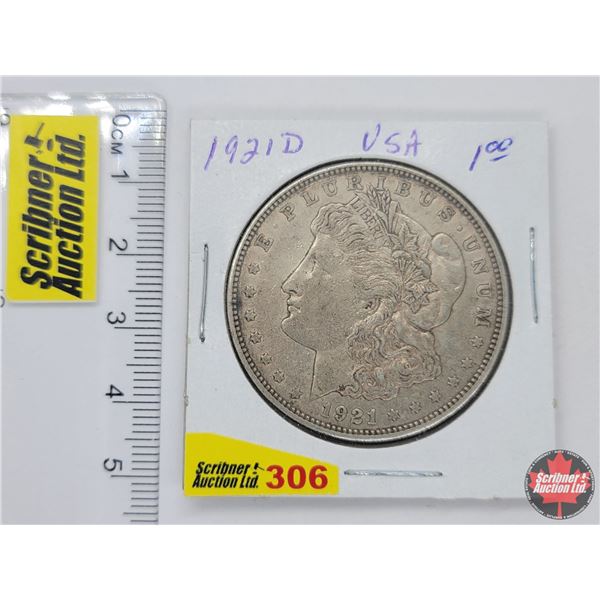 USA Morgan Dollar 1921D