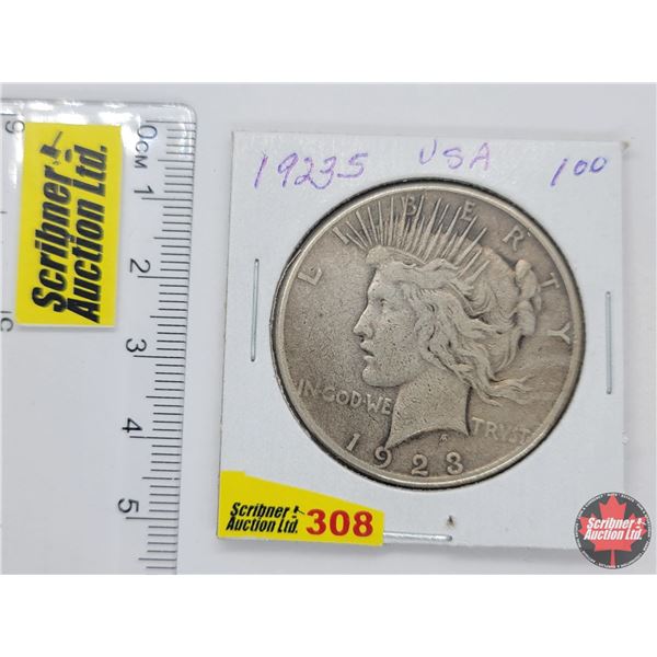 USA Peace Dollar 1923S