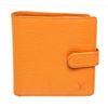 Image 1 : Louis Vuitton Orange Epi Leather Compact Bifold Wallet