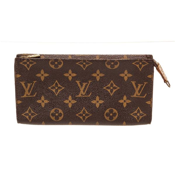 Louis Vuitton Brown Monogram Canvas Pouch Clutch Bag