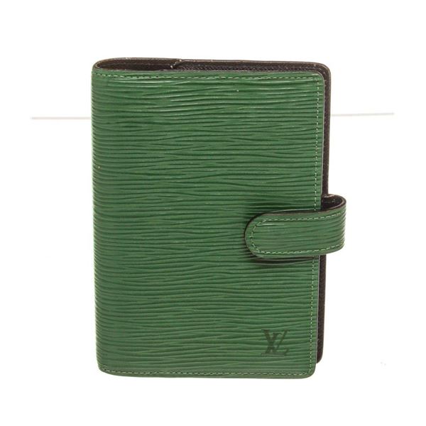 Louis Vuitton Green Epi Leather Agenda PM Wallet