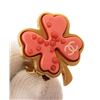 Image 3 : Chanel Pink Gold Leaf Earring