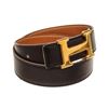 Image 2 : Hermes Black Leather Constance Belt