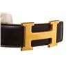 Image 7 : Hermes Black Leather Constance Belt