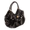 Image 2 : Louis Vuitton Black Leather Mahina Surya Hobo Bag