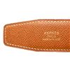 Image 6 : Hermes Brown Leather H 60 Belt