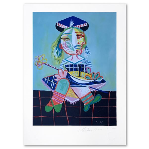 La Fille de l'Artiste a Deux Ans et Demi avec un Bateau by Picasso (1881-1973)