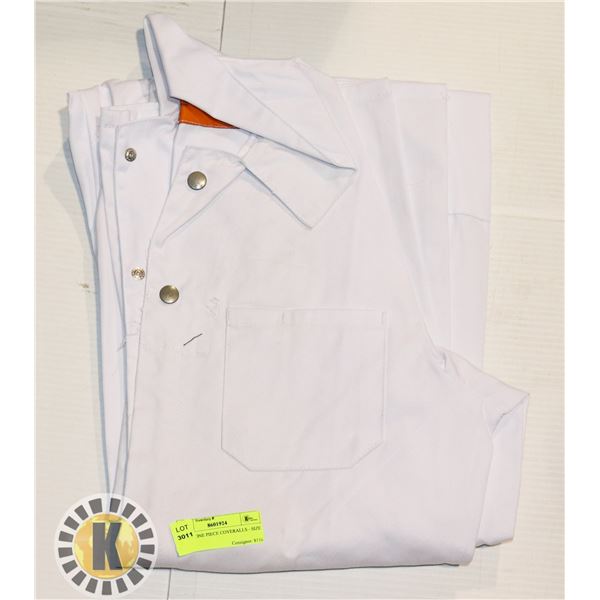 WHITE ONE PIECE COVERALLS - SIZE 36