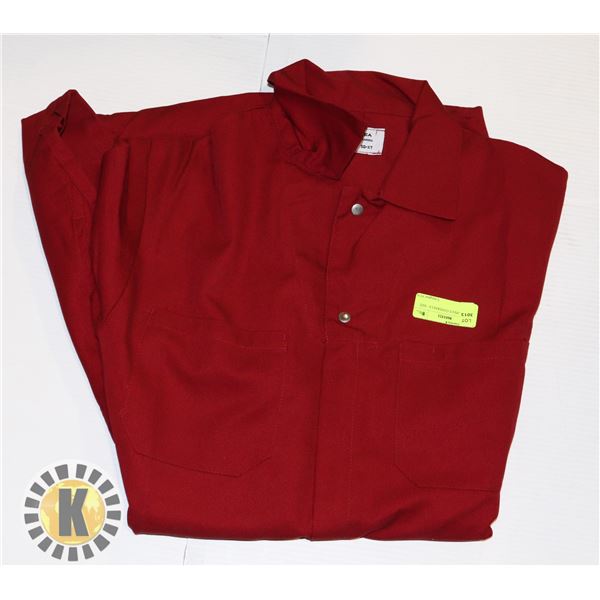 RED ONE-PIECE COVERALLS - SIZE 50XT